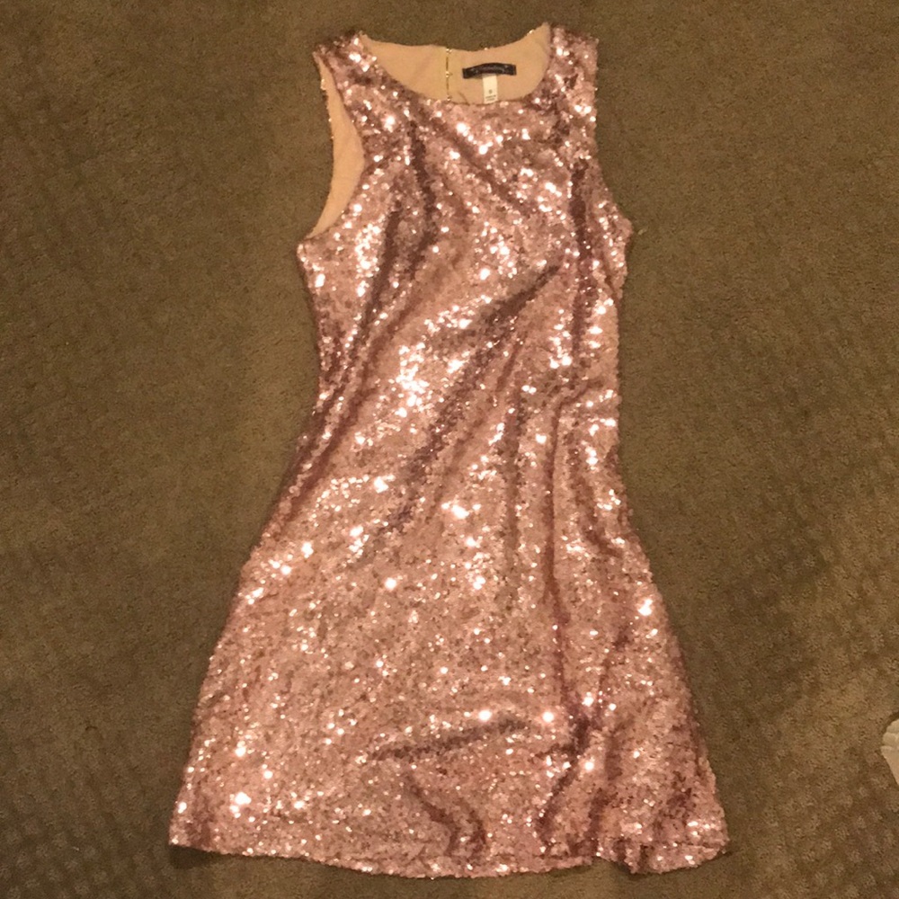 Xtraordinary Rose Gold Sequin Dress - Size 5